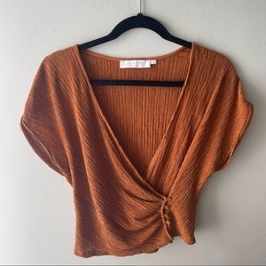 ASTR the label wrap shirt